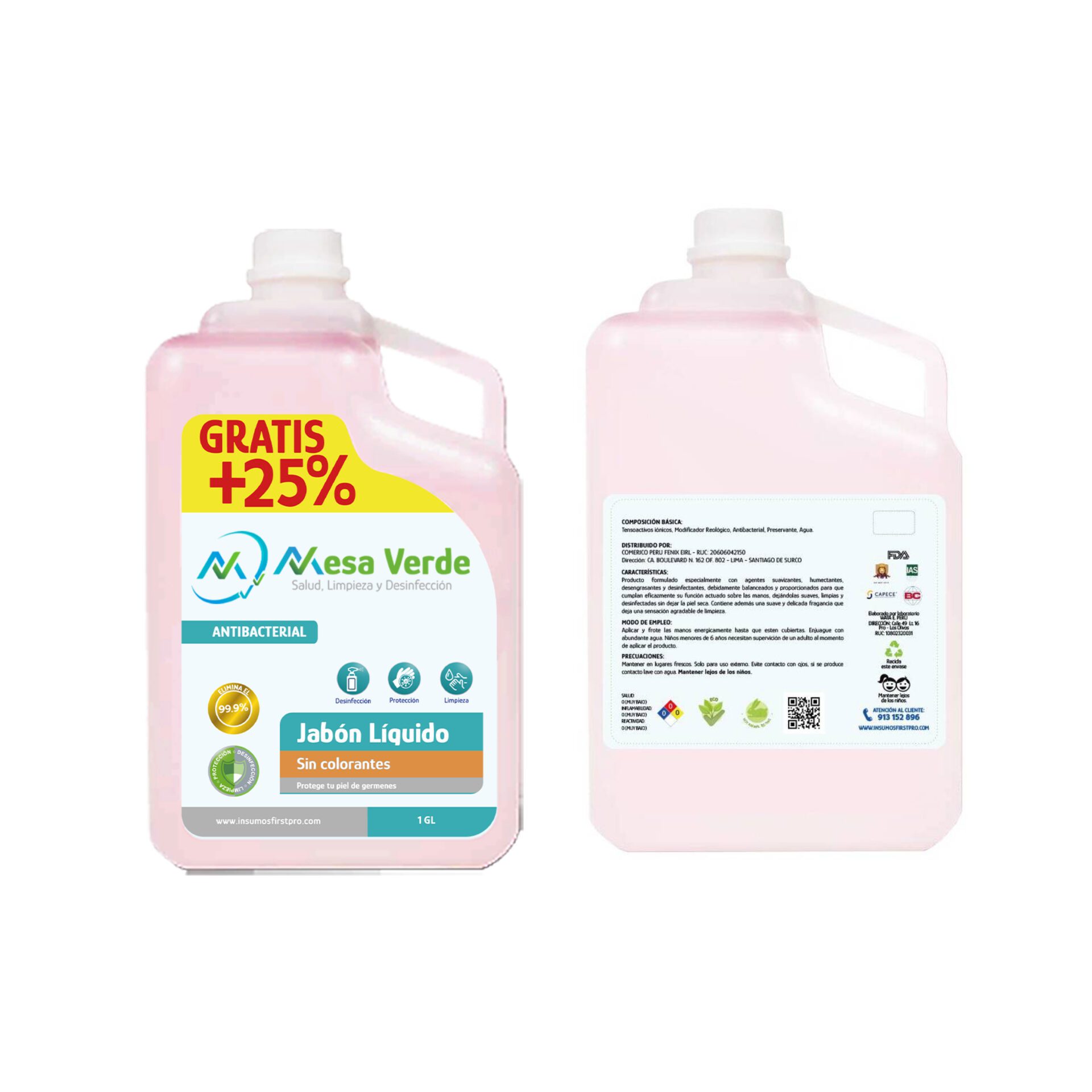 JABÓN LIQUIDO ANTIBACTERIAL CON ANVERSO 1GL