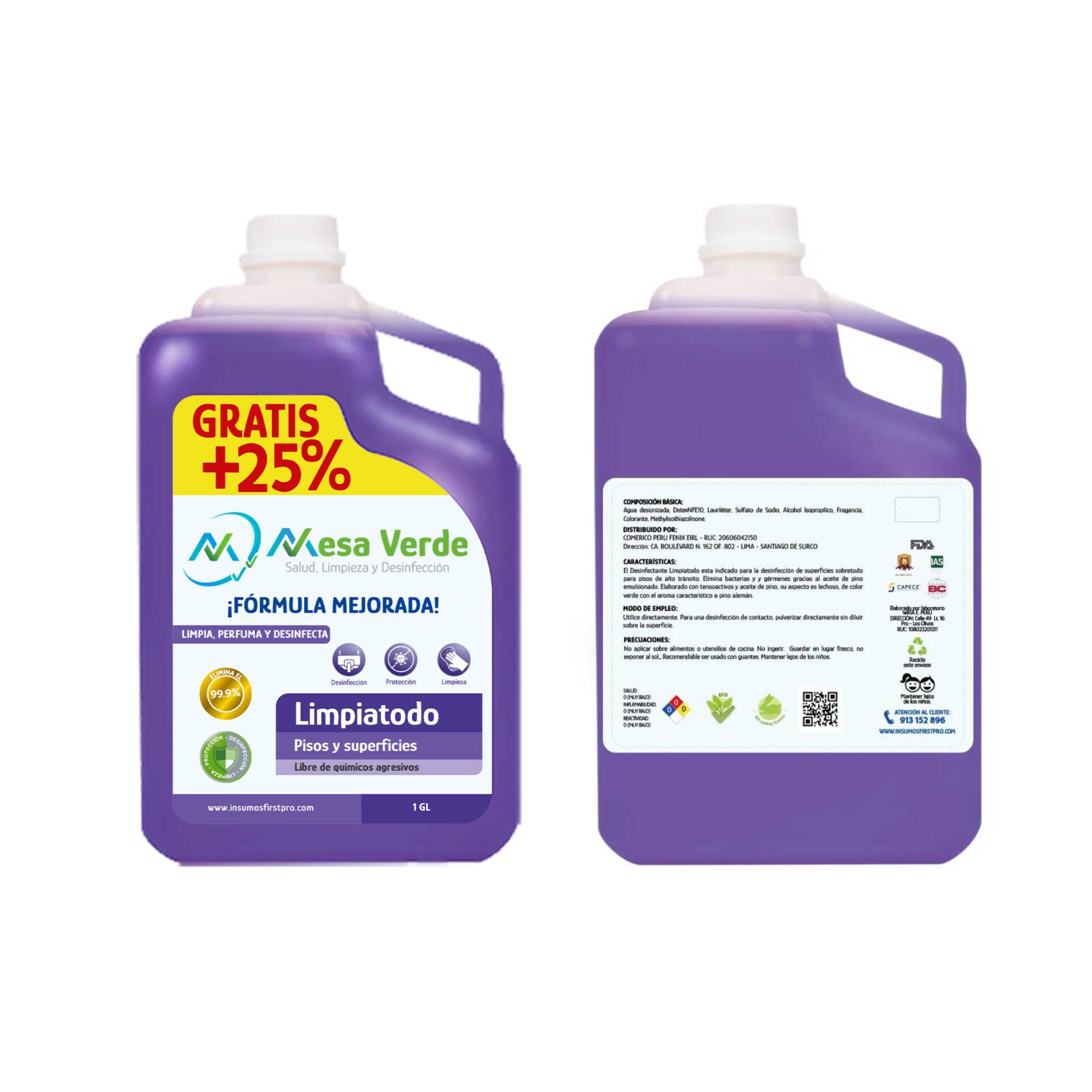 LIMPIATODO DESINFECTANTE PERFUMADO 1GL